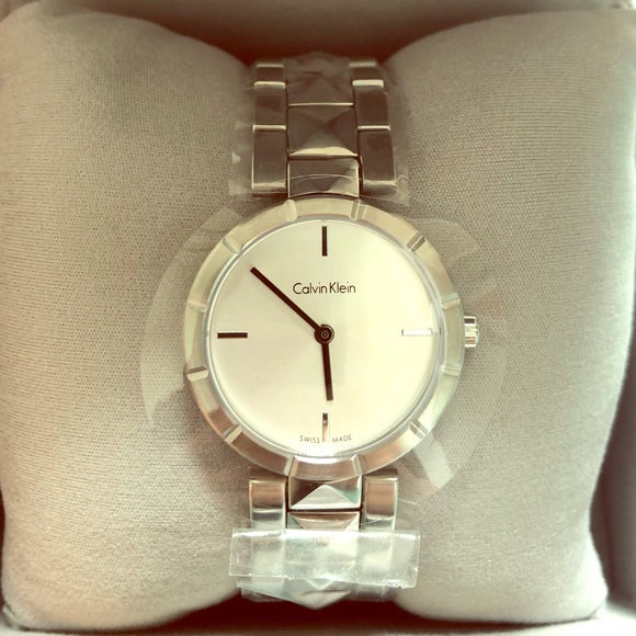 Calvin Klein Silver Stainless Steel Ladies Watch - Picture 1 of 4